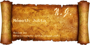 Németh Jutta névjegykártya
